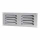 Hooded Louvre Vent - 242 x 89mm - 3973mm² Free Air Flow - Polished Stainless Steel