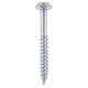 Twin Threaded Pozi Round Head Wood Screws - 8 x 2" - Zinc Plated - Pack of 200