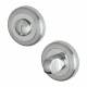 Bathroom Turn & Release - 50mm Diameter - Satin/Polished Chrome