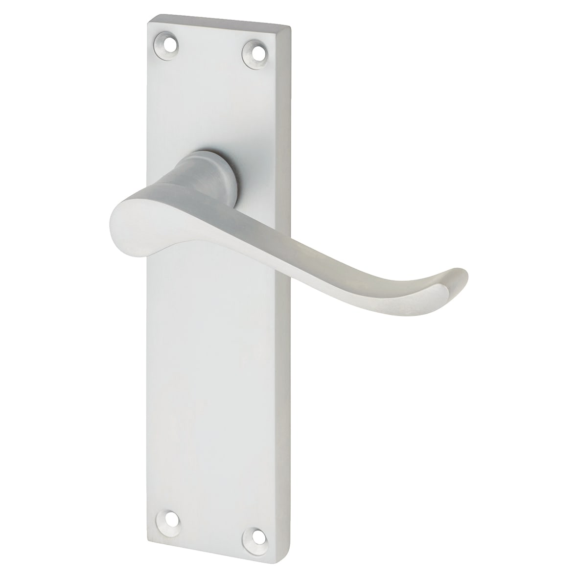 Satin Chrome Budget Scroll Latch Door Handles Pack - Mia Range