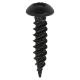 Blackjax Pozi Round Head Wood Screws - 8 x 3/4" - Exterior Black Organic - Pack of 200