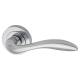 Polished Chrome Door Handles on Round Rose - Sussex Range