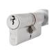 5 Pin 70mm Euro Thumbturn Cylinder - 35mm Turn + 35mm - Satin Chrome - Keyed Alike