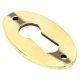 Oval Escutcheon - 51 x 31mm - Keyhole - Aged Brass