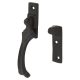 Victorian Cast Iron Wedge Casement Window Fastener - Reversible - Malleable Black Iron