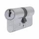 1 Star 6 Pin Kitemarked 70mm Euro Double Cylinder - 35 + 35mm - Satin Chrome - Keyed to Differ