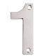 100mm Screw Fix Door Numeral - 1 - Satin Stainless Steel