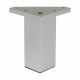Square Cabinet Furniture Leg - 40 x 100mm - Silver