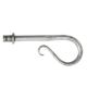 Shepherd's Crook Curtain Finials - Pewter