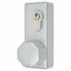 AR885K Outside Access Device with Cylinder - Octagonal Knob - Silver