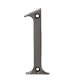 76mm Screw Fix Door Numeral - 1 - Bright Bronze