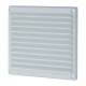 Louvre Vent with Flyscreen - 166 x 160mm - 6423mm² Free Air Flow - White Plastic