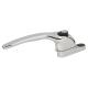 uPVC Offset Espagnolette Locking Multipoint Window Handle - Left Hand - Polished Chrome