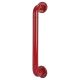 Rouge Red Nylon D-Bar Door Pull Handle on Rose - Screw Fix - 425mm c/c