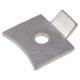 Standard Flat Bookcase Clip - Polished Nickel Plated - Pack of 10