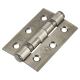 Twin Ball Bearing Grade 7 Butt Fire Door Hinge - 76 x 51 x 2mm - Antique Brass - Pair