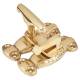 Cupboard Tee Fastener Latch - 70 x 26 x 42mm - Polished Brass