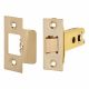 Heavy Duty Bolt Through Tubular Latch - 78mm Case - 57mm Backset - Square - PVD Brass