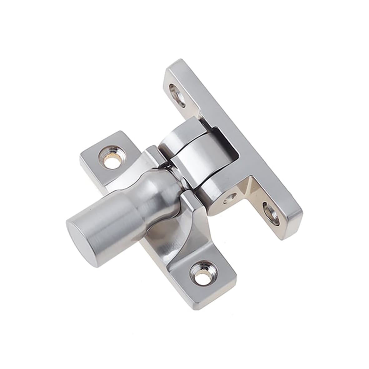 Brighton Sash Window Fastener - Pattern 1 - 55 x 15mm - Satin Nickel