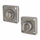 Jesmond Bathroom Door Turn & Release Set - 50mm Diameter - Pewter
