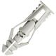 Triple Grip Universal Plasterboard & Masonry Wall Plug Fixing - 10 x 47mm - Grey - Pack of 70