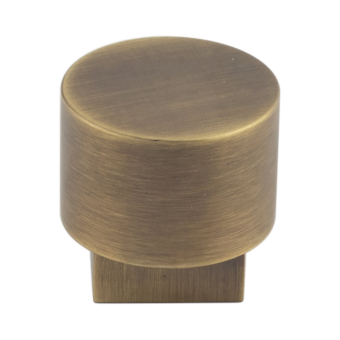 Westminster Round Cabinet Knob - 30mm Diameter - Antique Brass