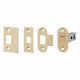 Contract Bolt Through Tubular Latch - 76mm Case - 56mm Backset - Radius/Square - Pol Brass