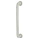 Diamond White Nylon D-Bar Door Pull Handle on Rose - Screw Fix - 600mm c/c