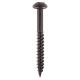 Blackjax Pozi Round Head Wood Screws - 8 x 1 1/4" - Exterior Black Organic - Pack of 200