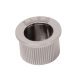 Round Door Edge Finger Flush Pull - 30mm Diameter - Polished Chrome