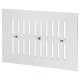 Hit & Miss Vent - 242 x 165mm - Satin Aluminium