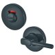 Nylon Disabled Bathroom Turn & Release - 52mm Diameter - Anthracite Grey