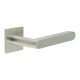 Satin Stainless Steel Fixed Dead Door Handles on Square Rose - CR-101 Range