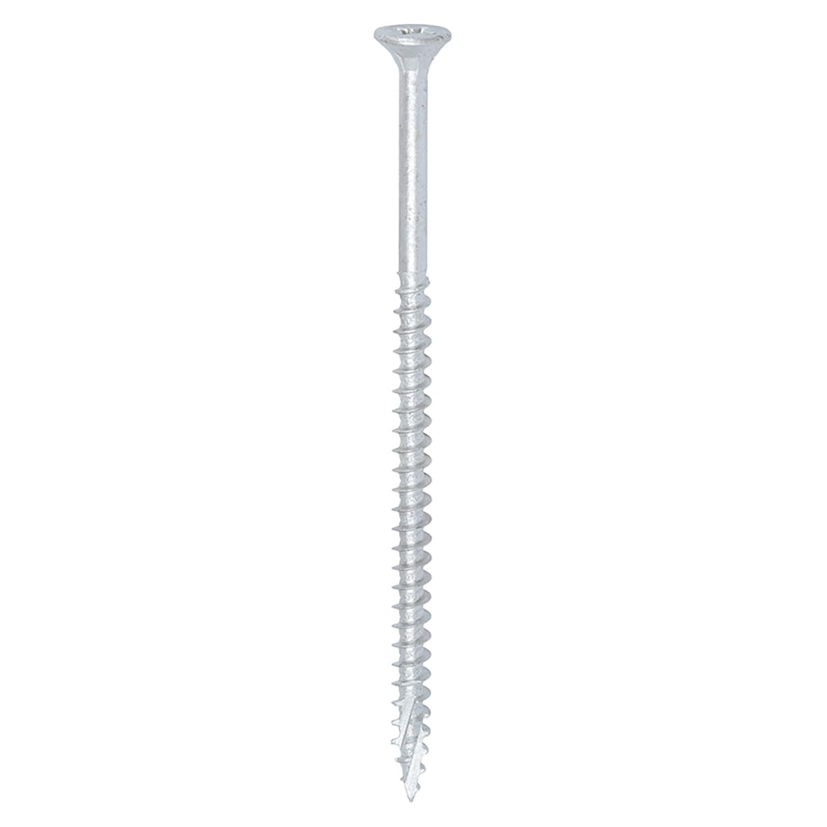 C2 Exterior Pozi Countersunk Wood Screws - 5.0 x 100mm - Silver Organic - Pack of 100