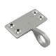 Top Rail Mounting Sash Window Ring Lift - 48 x 22mm - Polished Chrome