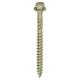 Timber Frame Screws Hex Head - 6.7 x 75mm - Green - Pack of 50