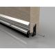 XRD Rain Deflector with Rubber Seal - 914mm Length - Inward/Outward Opening - Mill Silver