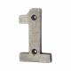 78mm Screw Fix Door Numeral - 1 - Pewter