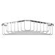 Wirework Medium Corner Shower Soap Dish Basket - 60 x 280 x 165mm - Stainless Steel