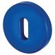 Nylon Escutcheon - 52mm Diameter - Keyhole - Cobalt Blue - Pair