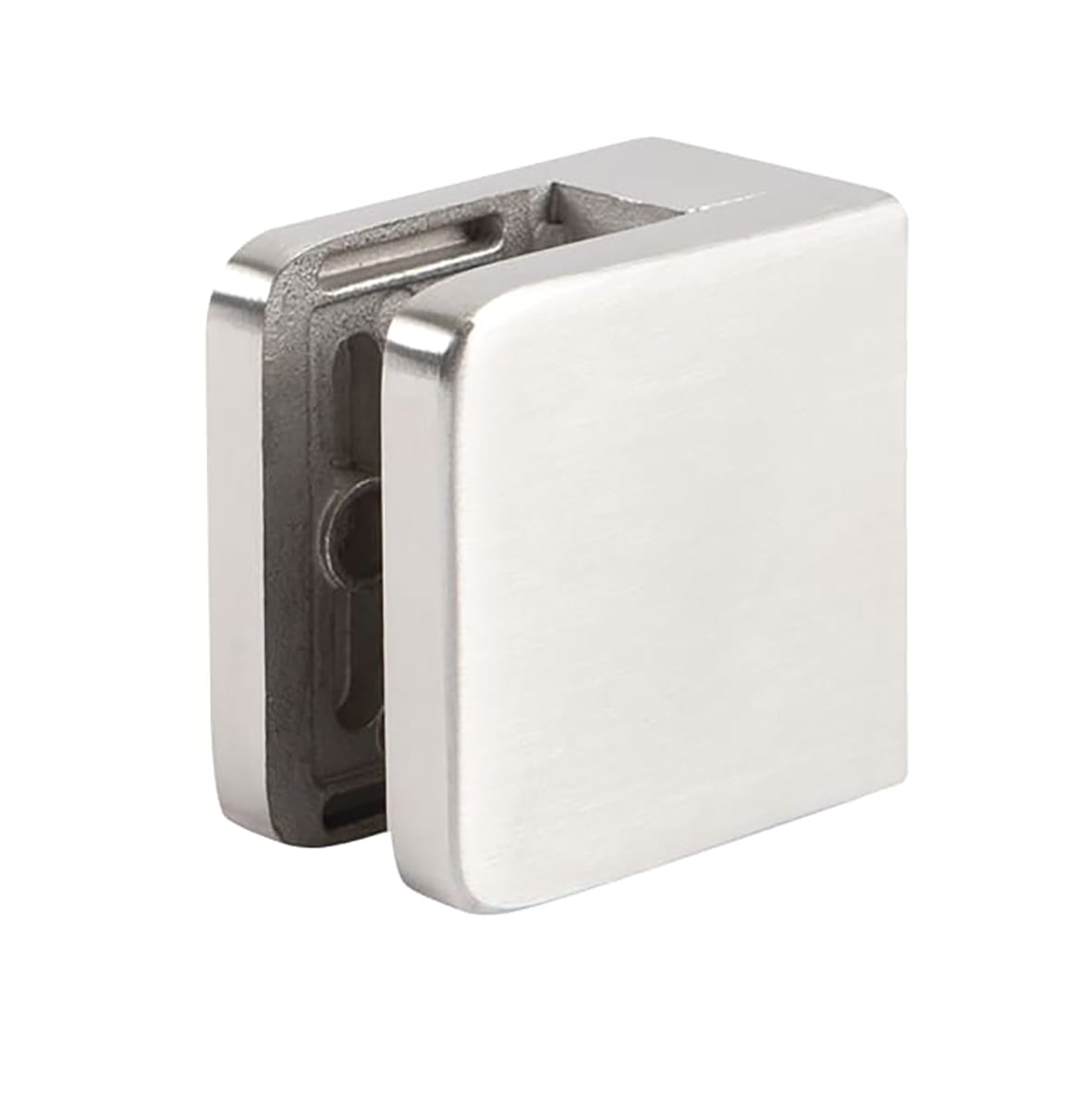 Square Balustrade Clamp - 45 x 45mm - 316 Grade Brushed Stainless Steel - Pack of 4