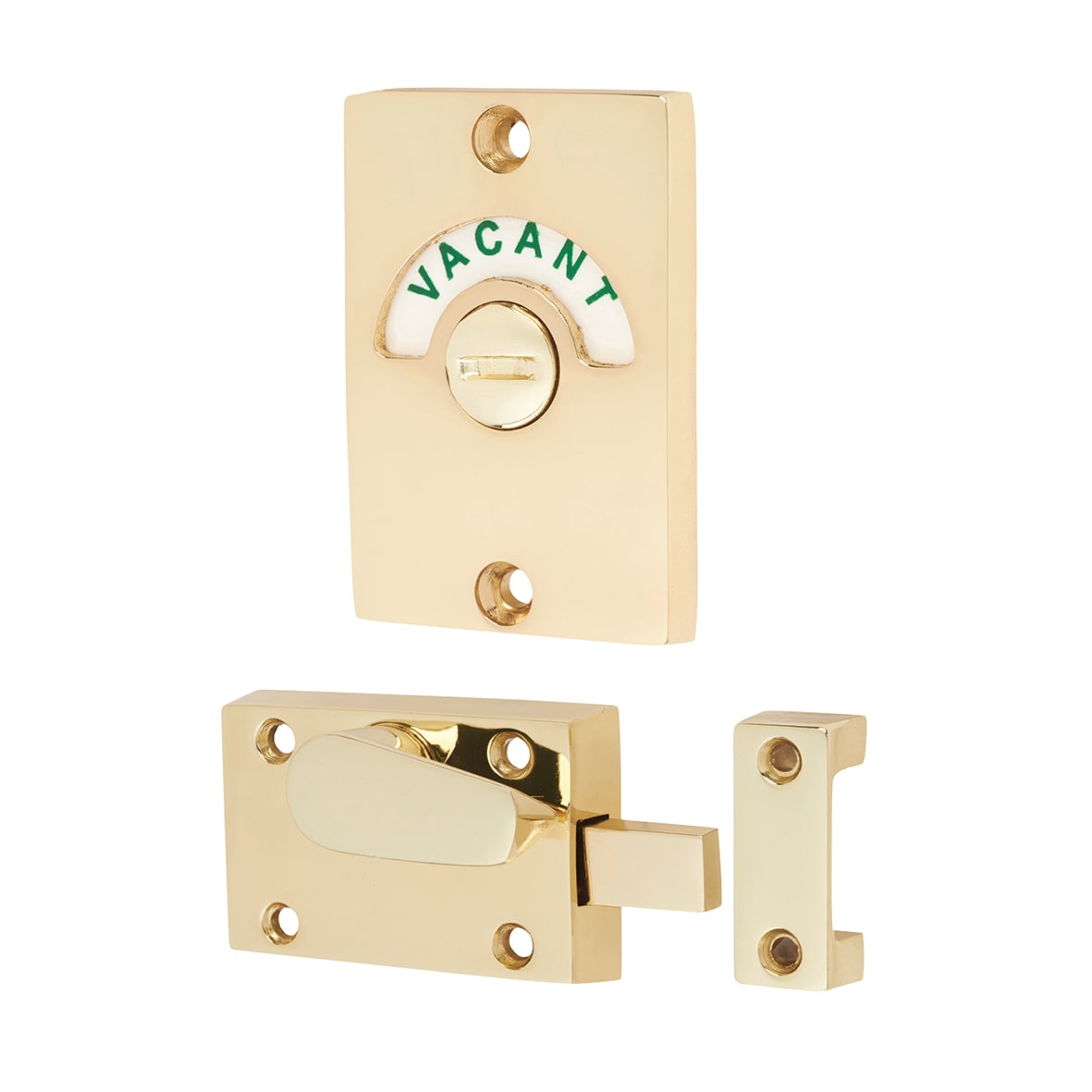 Traditional Indicator Bolt - Polished Brass