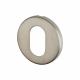 Escutcheon - 52mm Diameter - Oval - Satin Stainless Steel