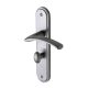 Satin Chrome Bathroom Door Handles - Tosca Range - 205 x 42mm