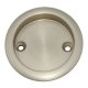 Round Screw Fixed Flush Handle - 63mm Diameter - Satin Nickel