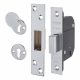 Heavy Duty:2007 5 Lever Deadlock - 68mm Case - 45mm Backset - Polished Stainless Steel