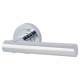 Polished Chrome Door Handles on Round Rose - Bella Range