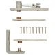 Toilet Cubicle Pivot Set - to suit doors up to 80kg - Stainless Steel