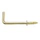Dresser Hook - 19mm Length - Electro Brass - Pack of 10