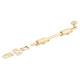 French Door Bolt/Flat Section Bolt - 202 x 42mm - Polished Brass